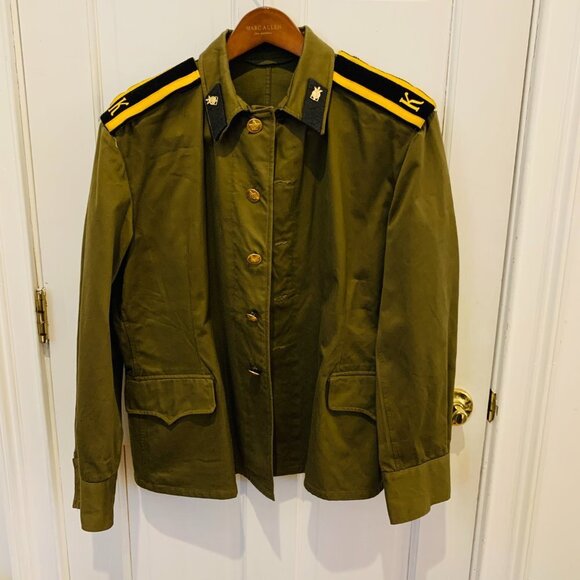 Jackets & Blazers - Vintage Soviet USSR Original Army Military Woman Enlisted Troops Uniform